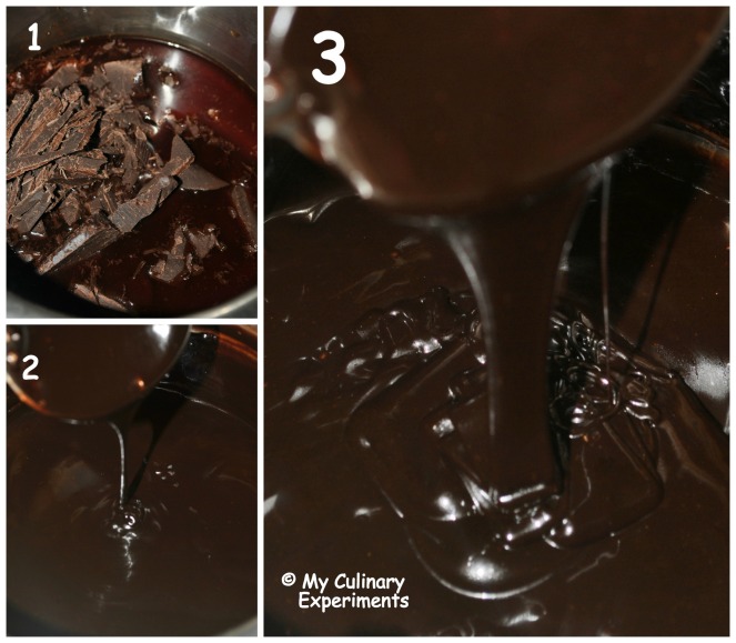 Chocolate tea melted